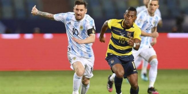Imagen de la noticia: Copa America: Argentina vence a Ecuador y se cita con Colombia en semifinales