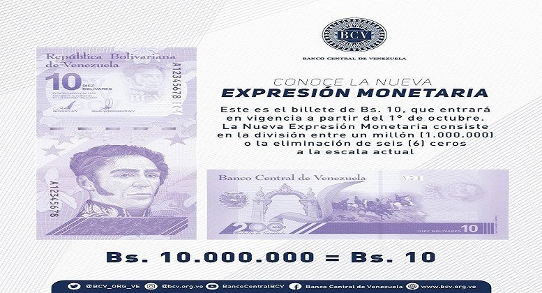Imagen de la noticia: ABV: montos de cheques y otros títulos de crédito deberán reflejar exclusivamente la nueva expresión monetaria desde el 10 de Octubre