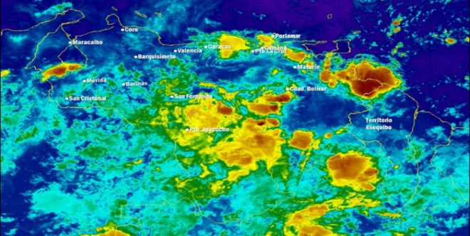 Imagen de la noticia: Inameh: Para este 28 de mayo lluvias fuertes con descargas eléctricas en áreas del lago de Maracaibo, en el resto del país se aprecia con nubosidad fragmentada