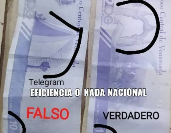 Imagen de la noticia: Alertan sobre presunta falsificación de billetes de 10 bolívares