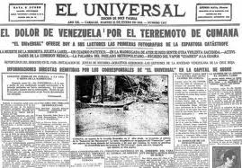 Imagen de la noticia: Un día como hoy, 18 de enero en la historia: 1929 un violento terremoto destruye la ciudad venezolana de Cumaná.