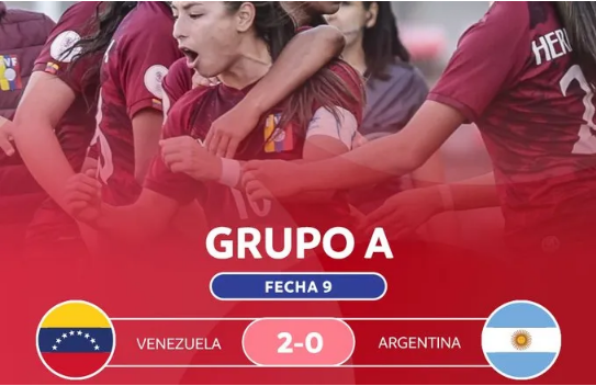 Imagen de la noticia: Sudamericano femenino Sub-20: La Vinotinto femenina le gana a Argentina 2-0 y se clasifica a fase final