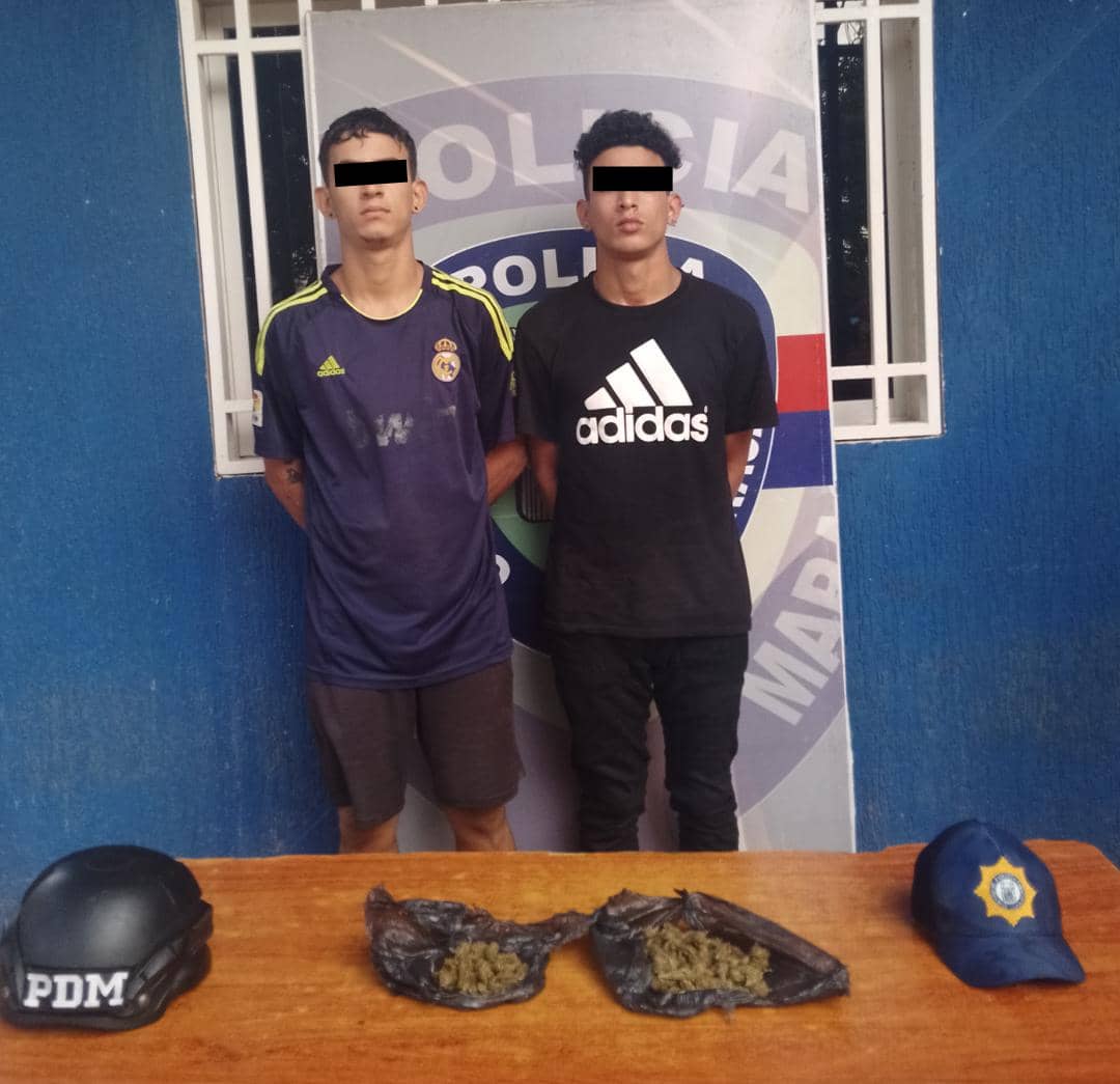 Imagen de la noticia: Municipio Maracaibo: Polimaracaibo captura a dos sujetos por tenencia de sustancias estupefacientes