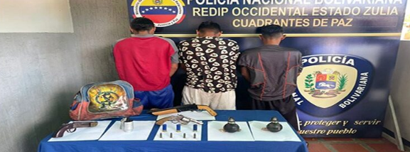 Imagen de la noticia: Municipio Maracaibo: Detenidos tres presuntos miembros de la banda “El Catire Masacre” con granadas, municiones y escopetas