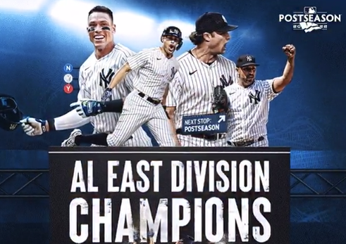 Imagen de la noticia: Mlb: Yankees de Nueva York se coronan en la División Este de la Liga Americana