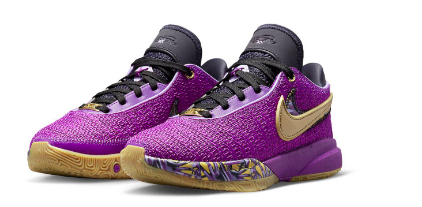 Imagen de la noticia: Nike LeBron 20 GS Vivid Purple, un tributo a los Lakers y a LeBron James en su temporada 20