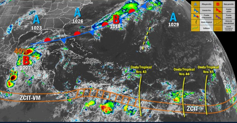 Imagen de la noticia: Inameh alerta que tres nuevas ondas tropicales llegarán a Venezuela en los próximos días