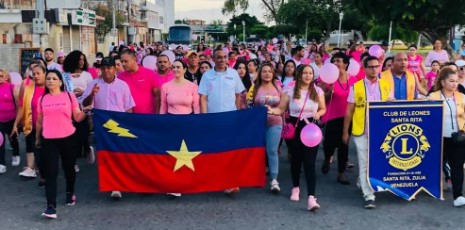 Imagen de la noticia: Municipio Santa Rita: Alcalde y Primera Dama recorren la ciudad para conmemorar prevención del Cáncer de Mama