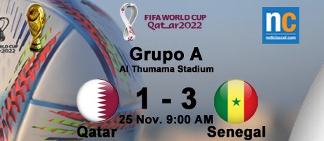 Imagen de la noticia: Mundial Qatar 2022: Qatar se elimina de la Copa tras perder ante Senegal