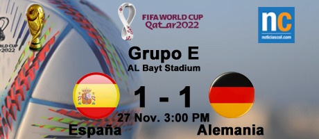 Imagen de la noticia: Mundial Qatar 2022: Alemania resurge y le empata a España para evitar ser eliminado