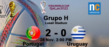 Imagen de la noticia: Mundial Catar 2022: Portugal venció a Uruguay y es el tercer clasificado a Octavos