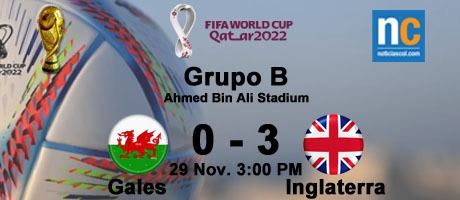 Imagen de la noticia: Mundial Catar 2022: Inglaterra derrota 3-0 a Gales y se mete en octavos
