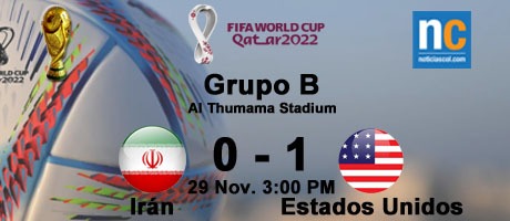 Imagen de la noticia: Mundial Catar 2022: Estados Unidos derrota con lo justo a Irán y se mete en la siguiente ronda