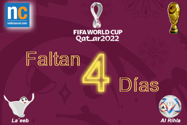 Imagen de la noticia: Mundial Qatar 2022: 4 días del inicio del campeonato del mundo