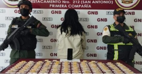 Imagen de la noticia: Estado Táchira: Detienen a mujer con casi un kilo de droga en su estómago