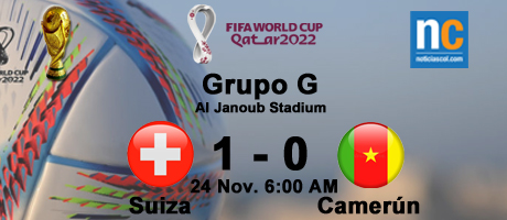 Imagen de la noticia: Munidal Catar 2022: Suiza derrota a Camerún en el inicio del Grupo G