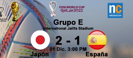 Imagen de la noticia: Mundial Qatar 2022: España cae ante Japón y se enfrentará a Marruecos en octavos