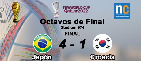Imagen de la noticia: Mundial Catar 2022: Brasil está en los cuartos de final tras golear 4-1 a Corea del Sur