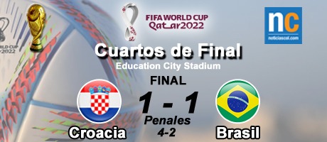 Imagen de la noticia: Mundial Catar 2022: Brasil cae eliminada tras perder ante Croacia en la tanda de penaltis