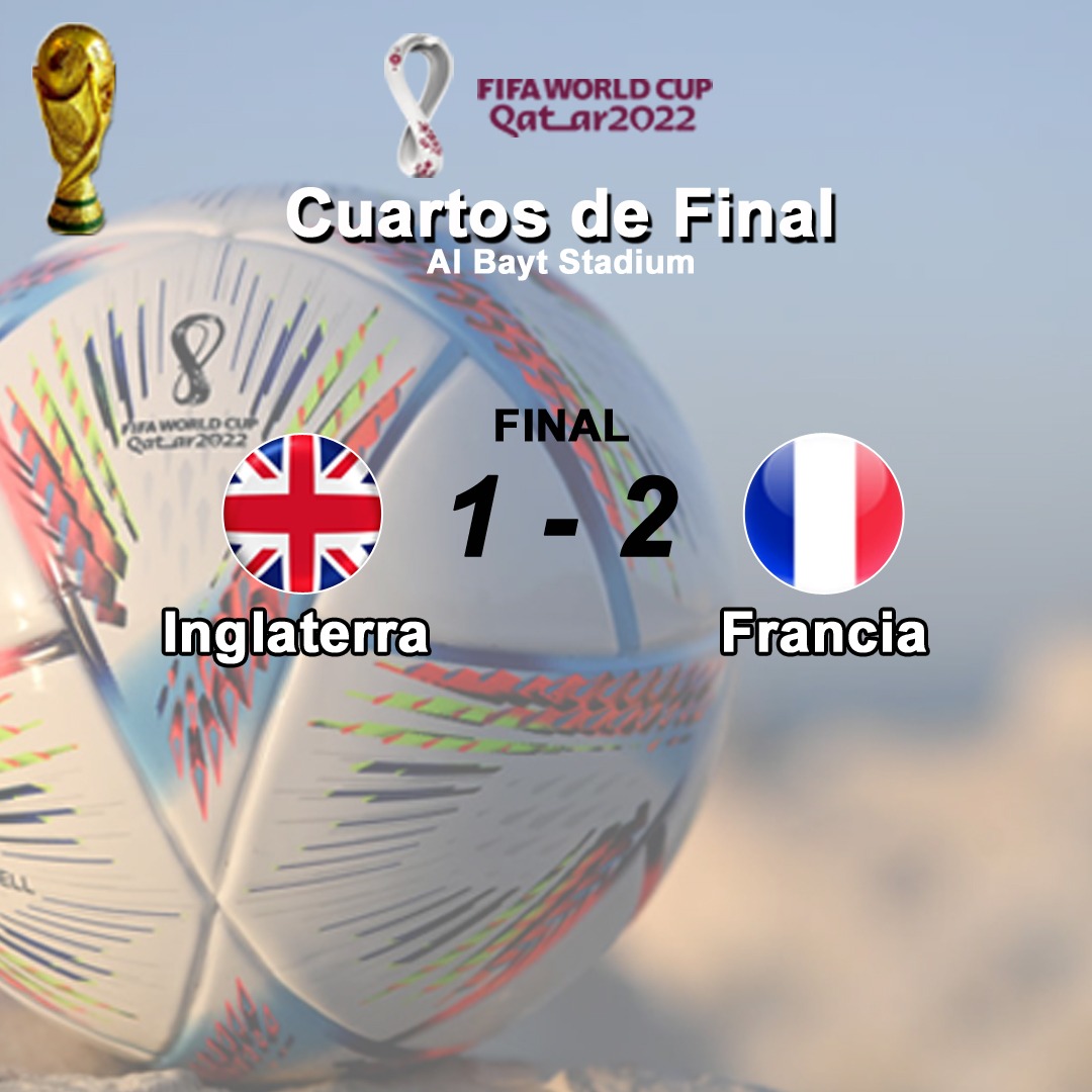 Imagen de la noticia: Mundial Catar 2022: Francia vence a Inglaterra y disputará semifinal contra Marruecos