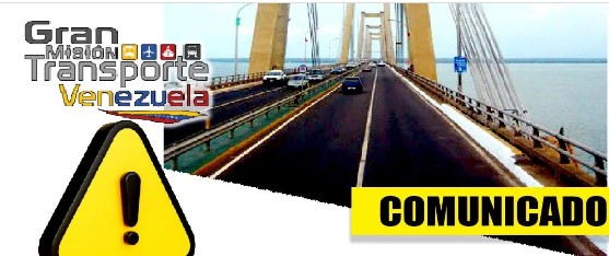 Imagen de la noticia: Estado Zulia: Este 24 de marzo, el paso por el Puente será restringido este 24-M