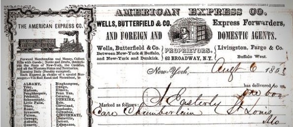 Imagen de la noticia: Un día como hoy, 18 de marzo en la historia: -1850 se funda la American Express por Henry Wells y William Fargo, y con ello nace la primera tarjeta de crédito emitida por un banco.