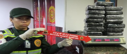 Imagen de la noticia: Estado La Guaira: Incautan más de 17 kilos de cocaína en Aeropuerto Internacional Simón Bolívar