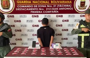 Imagen de la noticia: Estado Táchira: Detienen a sujeto con 32 dediles de cocaína ocultos en sus partes íntimas