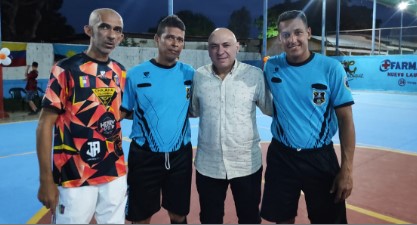 Imagen de la noticia: Municipio Cabimas: Alcalde Nabil Maalouf asistió a la reinauguración de la cancha de fútbol sala en el sector Los Laureles