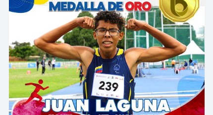 Imagen de la noticia: Parapanamericanos Bogotá 2023: Atleta cabimense, Juan Diego Laguna, brinda la primera medalla de oro para Venezuela