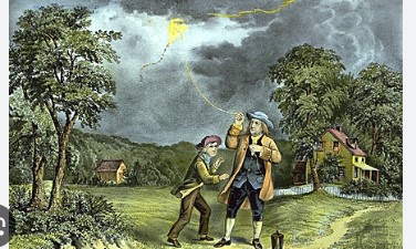 Imagen de la noticia: Un día como hoy, 15 de junio en la historia: 1752 Benjamin Franklin hace volar una cometa durante una tormenta, para demostrar la relación entre la electricidad y el rayo