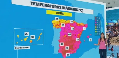 Imagen de la noticia: España: Alerta por ola de calor de hasta 45 °C