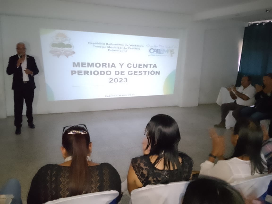 Imagen de la noticia: Municipio Cabimas: Marvin Nava presentó su informe de Memoria y Cuenta durante su gestión como Presidente del Concejo durante 2023